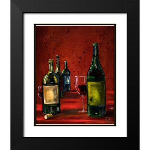Second Glass Black Modern Wood Framed Art Print with Double Matting by Monahan, Jodi