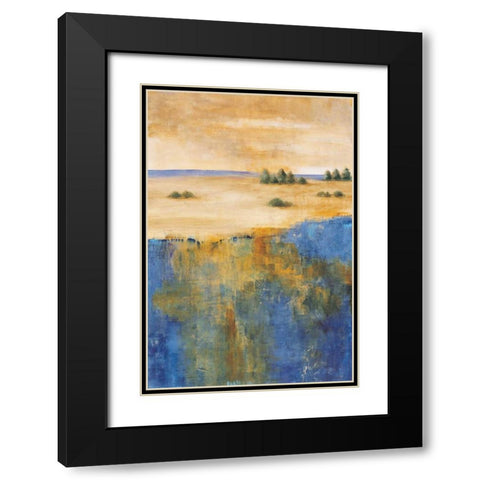 In the Distance II Black Modern Wood Framed Art Print with Double Matting by Martin, Cheryl
