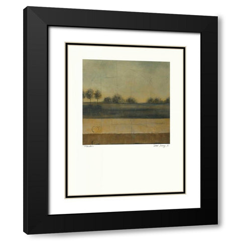 Silent Journey II Black Modern Wood Framed Art Print with Double Matting by Martin, Cheryl