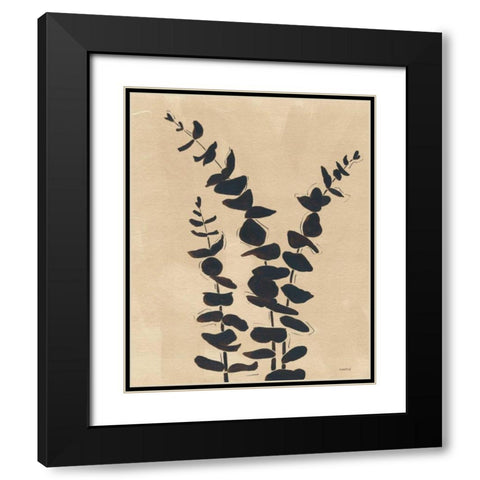 Platinum Shadow I Black Modern Wood Framed Art Print with Double Matting by Martin, Cheryl