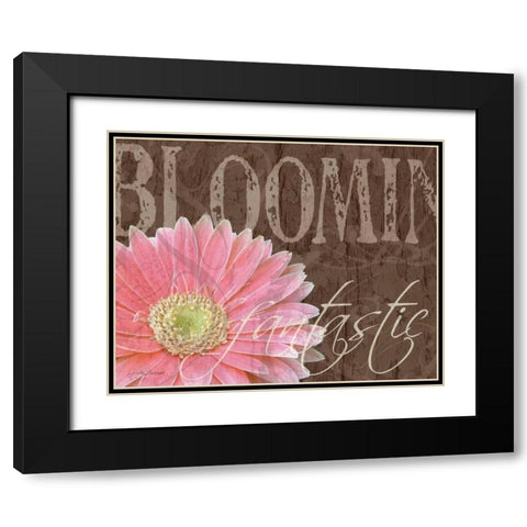 Gerbera I Black Modern Wood Framed Art Print with Double Matting by Murray, Sylvia
