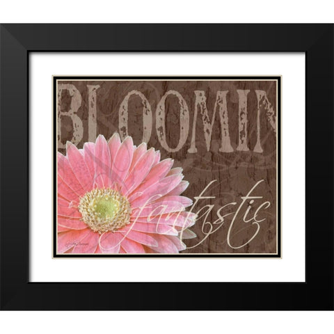Gerbera I Black Modern Wood Framed Art Print with Double Matting by Murray, Sylvia
