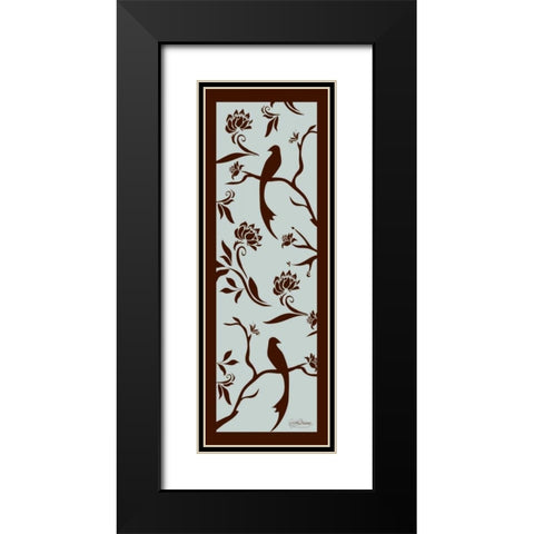 Bird Silo II Black Modern Wood Framed Art Print with Double Matting by Murray, Sylvia