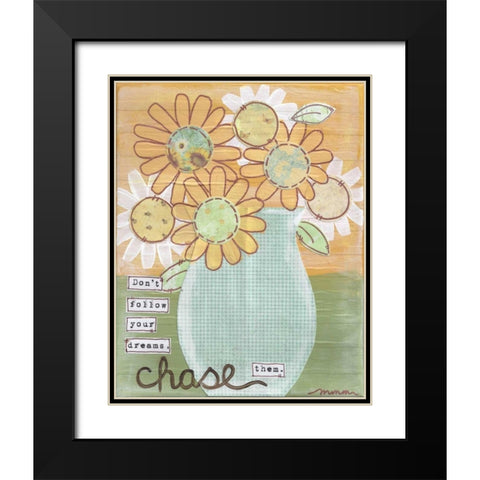 Dont Follow Black Modern Wood Framed Art Print with Double Matting by Martin, Monica