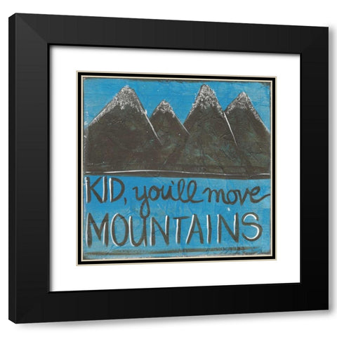 Move Mountains Black Modern Wood Framed Art Print with Double Matting by Martin, Monica