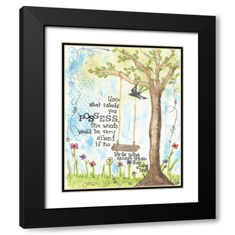 Talents You Possess Black Modern Wood Framed Art Print with Double Matting by Martin, Monica