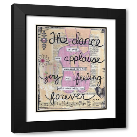The Dance Black Modern Wood Framed Art Print with Double Matting by Martin, Monica