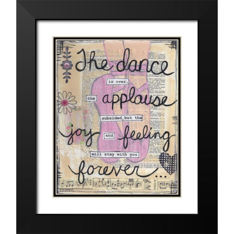 The Dance Black Modern Wood Framed Art Print with Double Matting by Martin, Monica
