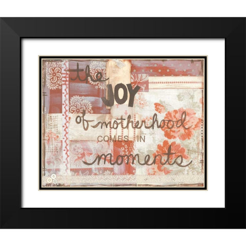Joy Of Motherhood Black Modern Wood Framed Art Print with Double Matting by Martin, Monica