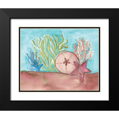 Underwater II Black Modern Wood Framed Art Print with Double Matting by Martin, Monica