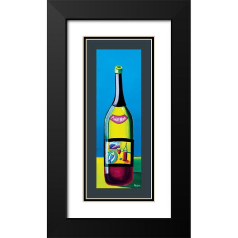 Pinot Noir Black Modern Wood Framed Art Print with Double Matting by Naylor, Mary