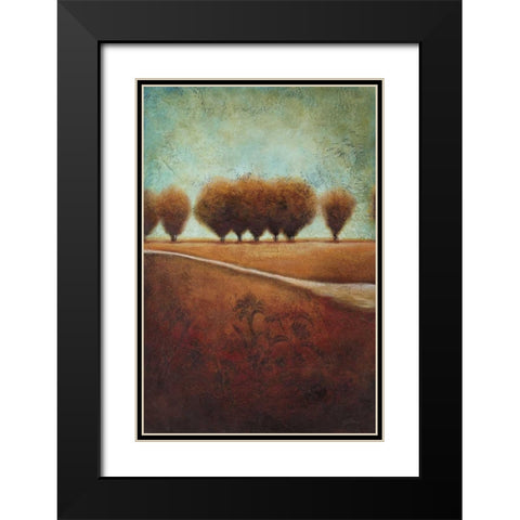 Abstract Landscape I Black Modern Wood Framed Art Print with Double Matting by Osborne, Susan