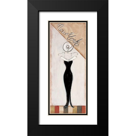 New York Fashion Black Modern Wood Framed Art Print with Double Matting by Osborne, Susan