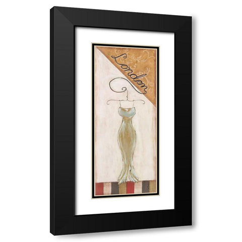 London Fashion Black Modern Wood Framed Art Print with Double Matting by Osborne, Susan