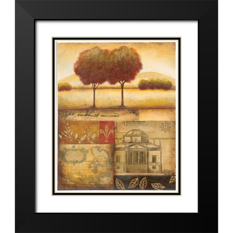 Renaissance Landscape II Black Modern Wood Framed Art Print with Double Matting by Osborne, Susan