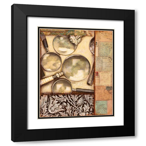 Stationary Black Modern Wood Framed Art Print with Double Matting by Osborne, Susan