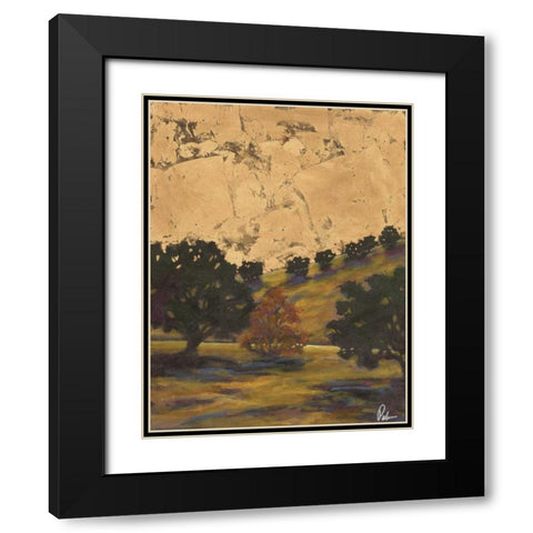 Landscape II Black Modern Wood Framed Art Print with Double Matting by Palmer, Michael