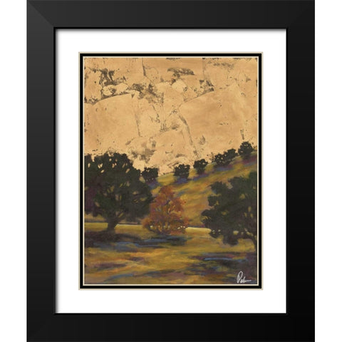 Landscape II Black Modern Wood Framed Art Print with Double Matting by Palmer, Michael