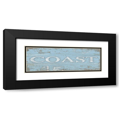 Coast Sign Black Modern Wood Framed Art Print with Double Matting by Paton, Julie