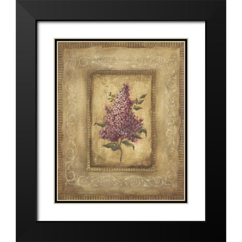 Savin Lilac Black Modern Wood Framed Art Print with Double Matting by Poloson, Kimberly