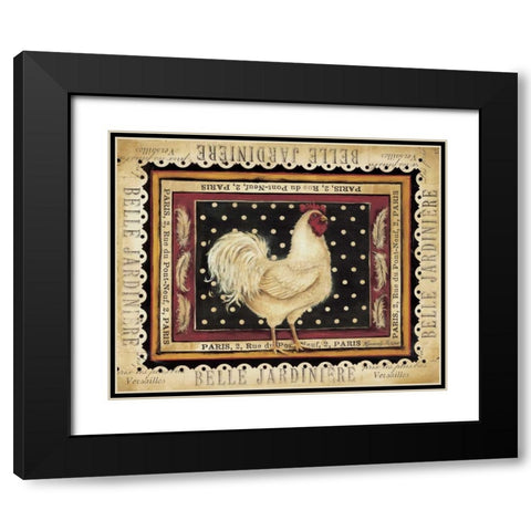 Jaunty Plumerie I Black Modern Wood Framed Art Print with Double Matting by Poloson, Kimberly