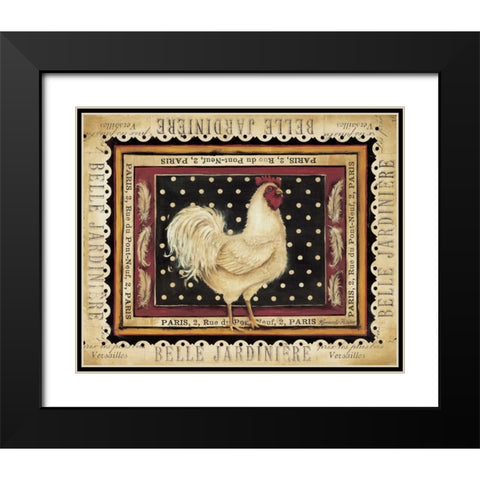 Jaunty Plumerie I Black Modern Wood Framed Art Print with Double Matting by Poloson, Kimberly