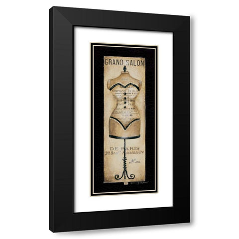 Grand Salon No. 372 Black Modern Wood Framed Art Print with Double Matting by Poloson, Kimberly