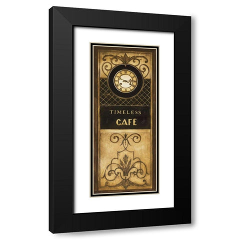 Timeless Cafe Black Modern Wood Framed Art Print with Double Matting by Poloson, Kimberly