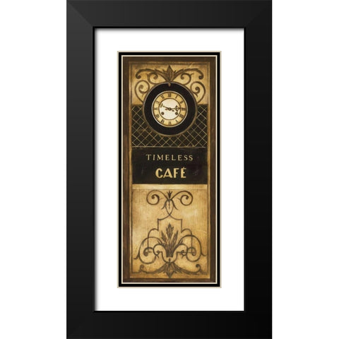 Timeless Cafe Black Modern Wood Framed Art Print with Double Matting by Poloson, Kimberly