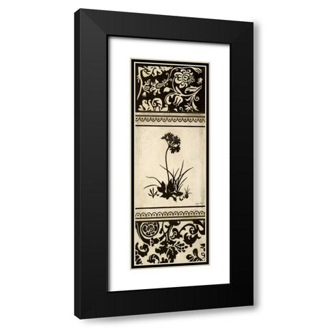 Garden Shadow I Black Modern Wood Framed Art Print with Double Matting by Poloson, Kimberly