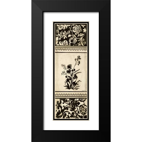 Garden Shadow II Black Modern Wood Framed Art Print with Double Matting by Poloson, Kimberly