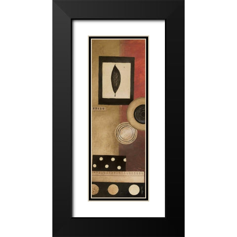Radius Panel I Black Modern Wood Framed Art Print with Double Matting by Poloson, Kimberly