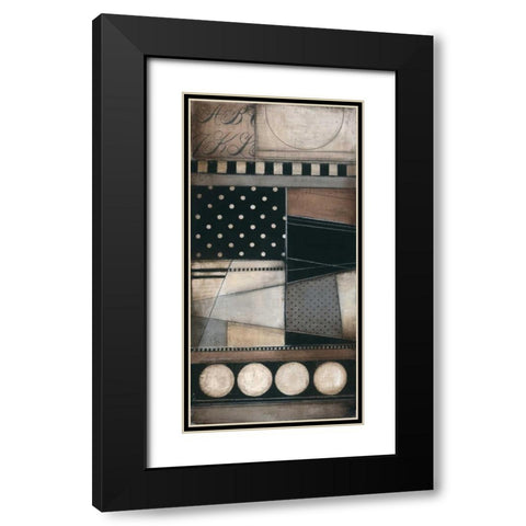 Fancy Letters I Black Modern Wood Framed Art Print with Double Matting by Poloson, Kimberly