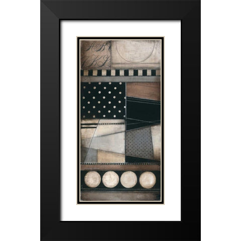 Fancy Letters I Black Modern Wood Framed Art Print with Double Matting by Poloson, Kimberly