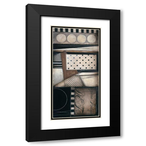 Fancy Letters II Black Modern Wood Framed Art Print with Double Matting by Poloson, Kimberly