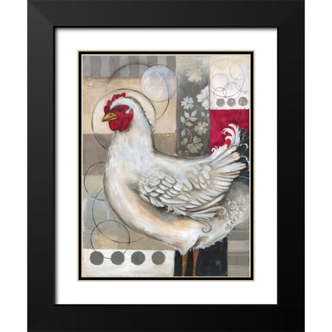 Full Circle II Black Modern Wood Framed Art Print with Double Matting by Poloson, Kimberly