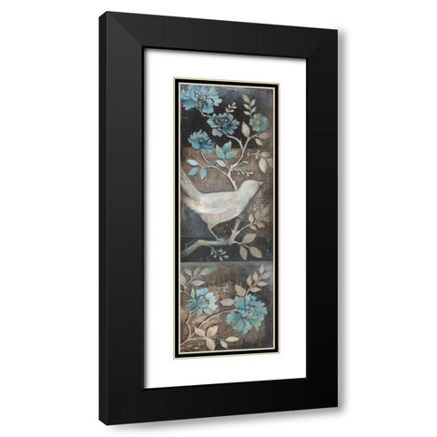 Out of the Blue I Black Modern Wood Framed Art Print with Double Matting by Poloson, Kimberly