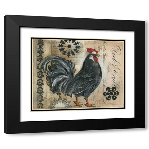Daily Record I Black Modern Wood Framed Art Print with Double Matting by Poloson, Kimberly