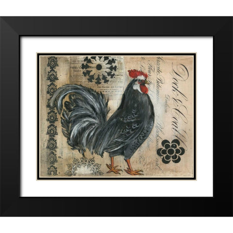 Daily Record I Black Modern Wood Framed Art Print with Double Matting by Poloson, Kimberly