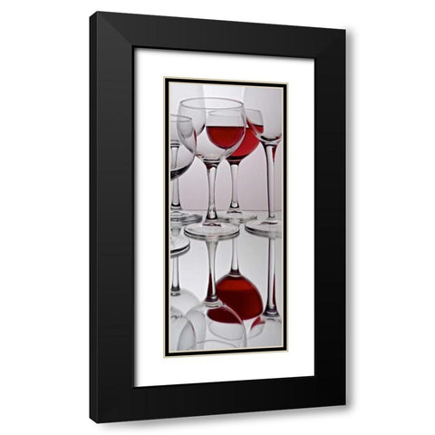 Glass Reflections II Black Modern Wood Framed Art Print with Double Matting by Burkhart, Monika