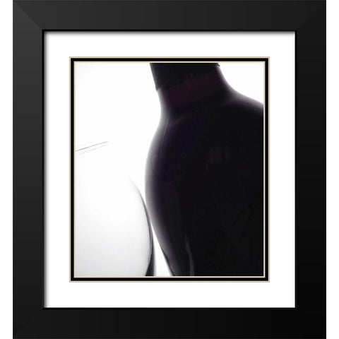Wine Curves III Black Modern Wood Framed Art Print with Double Matting by Burkhart, Monika