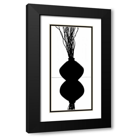Still Life Reflections I Black Modern Wood Framed Art Print with Double Matting by Burkhart, Monika
