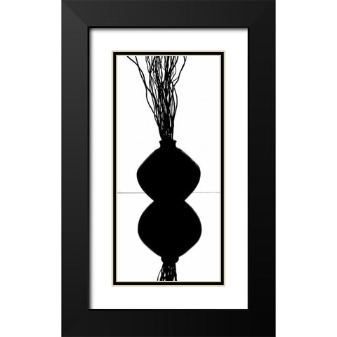 Still Life Reflections I Black Modern Wood Framed Art Print with Double Matting by Burkhart, Monika