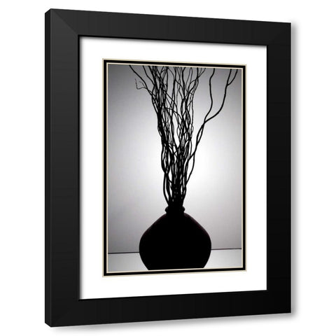 Still Life Silhouette I Black Modern Wood Framed Art Print with Double Matting by Burkhart, Monika