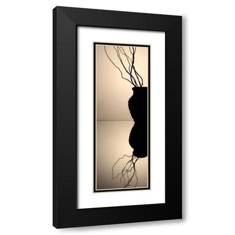 Still Life Reflections III Black Modern Wood Framed Art Print with Double Matting by Burkhart, Monika