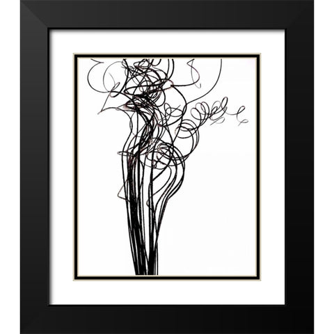 Colori dautunno Black Modern Wood Framed Art Print with Double Matting by Burkhart, Monika