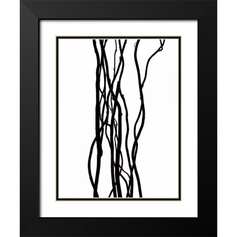 Uno sguardo d amore Black Modern Wood Framed Art Print with Double Matting by Burkhart, Monika