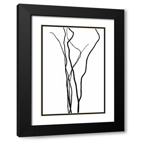Vola l amore Black Modern Wood Framed Art Print with Double Matting by Burkhart, Monika
