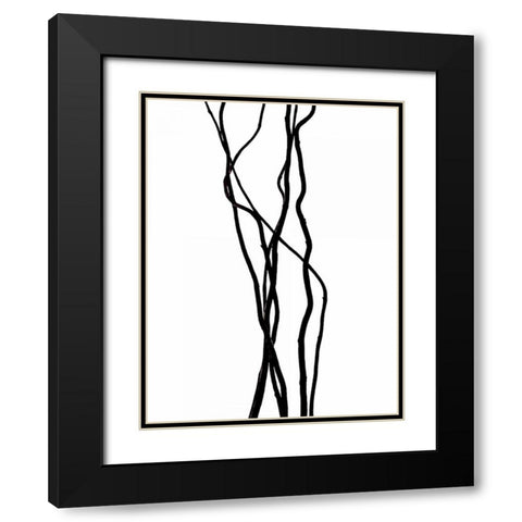 Todays menu Black Modern Wood Framed Art Print with Double Matting by Burkhart, Monika