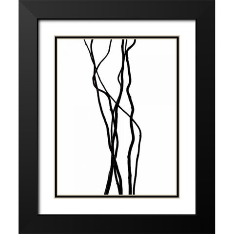 Todays menu Black Modern Wood Framed Art Print with Double Matting by Burkhart, Monika
